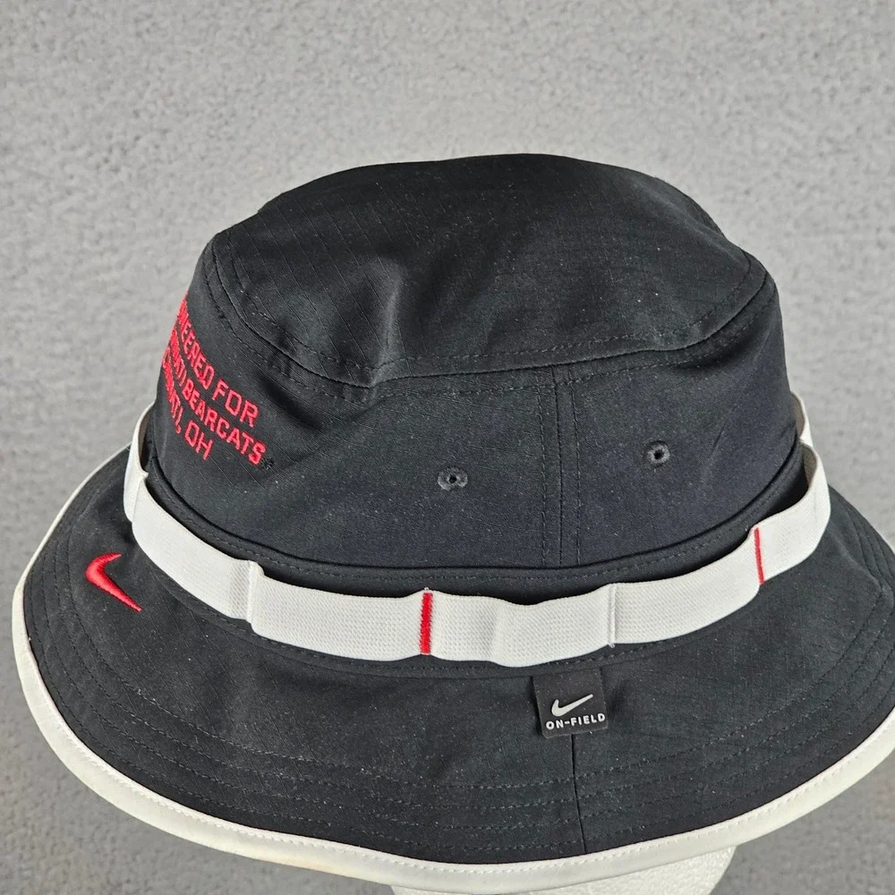 Nike Bucket Hat Men M Black Cincinnati Bearcats Apex Boonie Dri-FIT On-Field